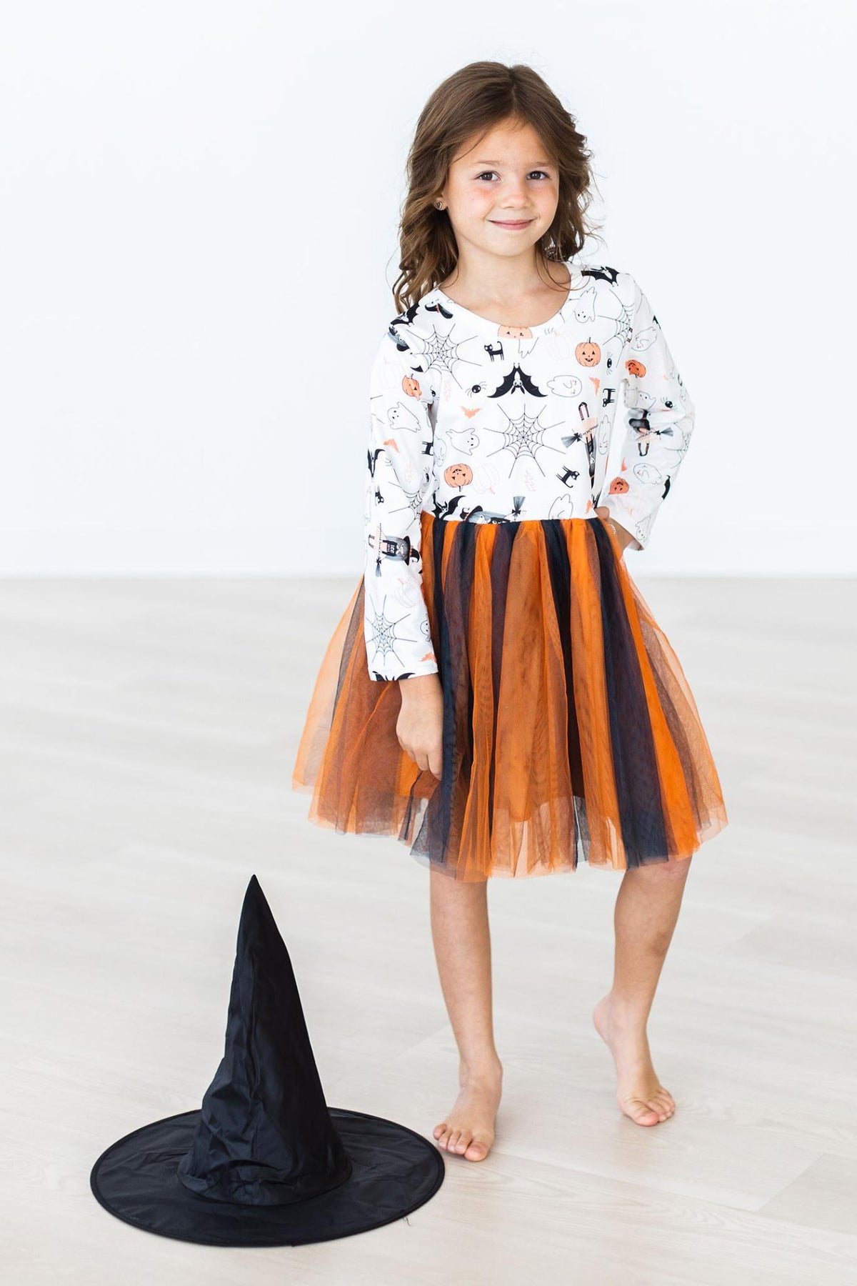 Mila & Rose® — Boo-tiful Halloween Long Sleeve Tutu Dress