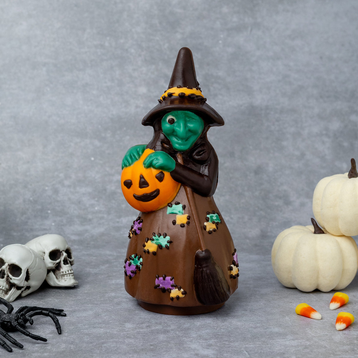 Hand-Decorated Wicked Witch Halloween Figurine