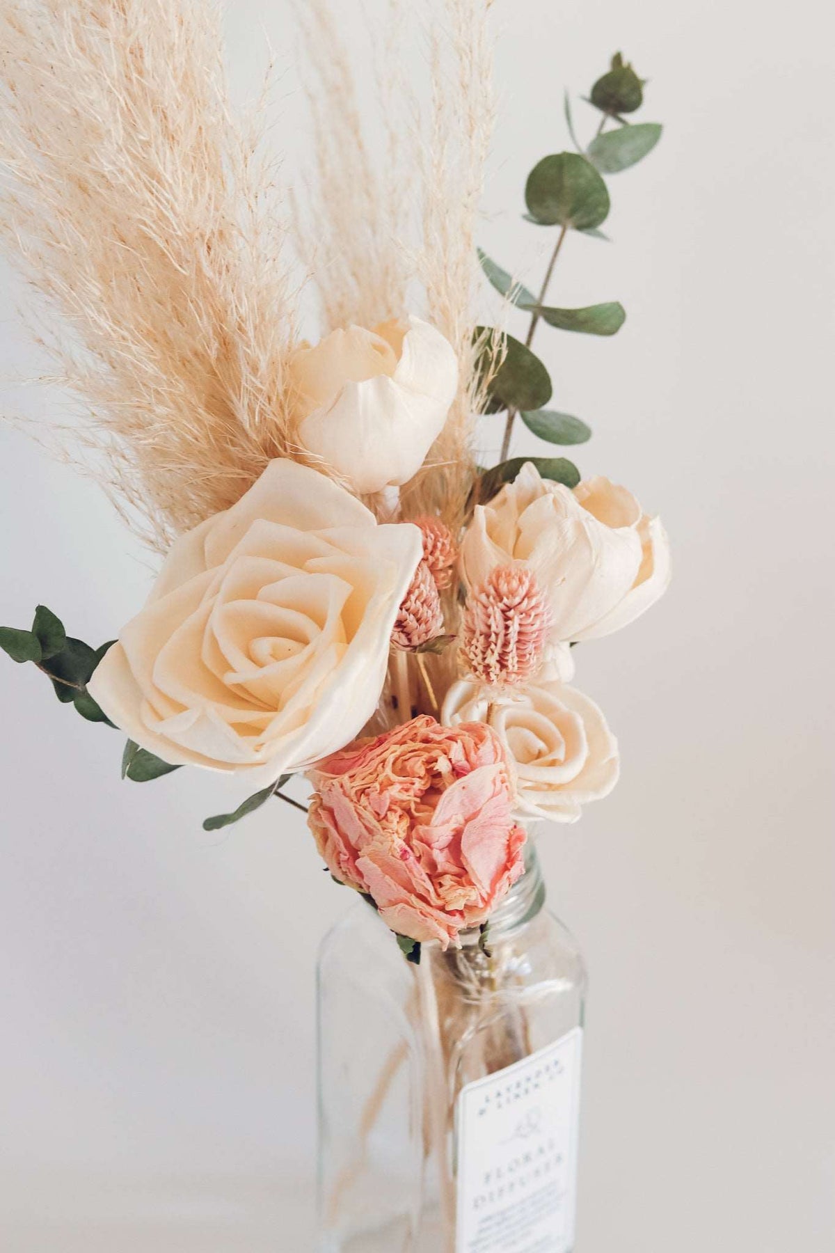 Botanical Floral Diffuser Bouquet | Blush Peonies