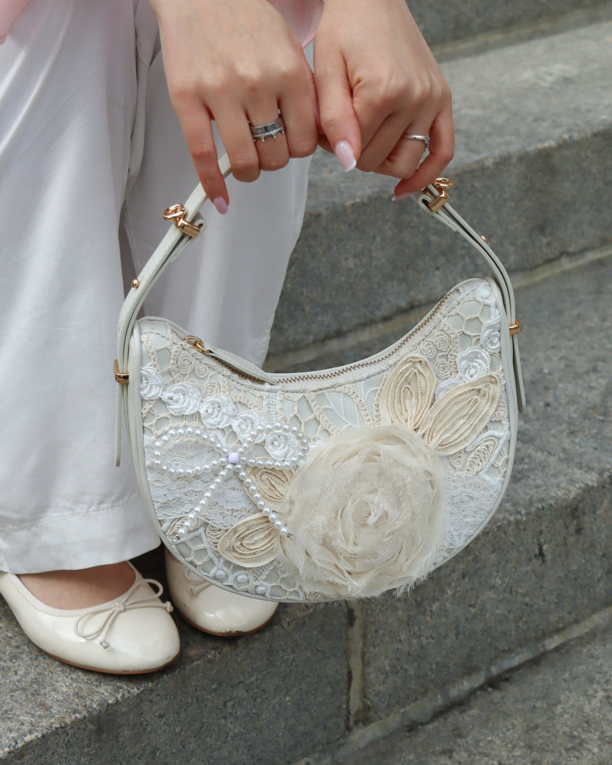 DiFerdinando — The Rosaline Lace Shoulder Bag