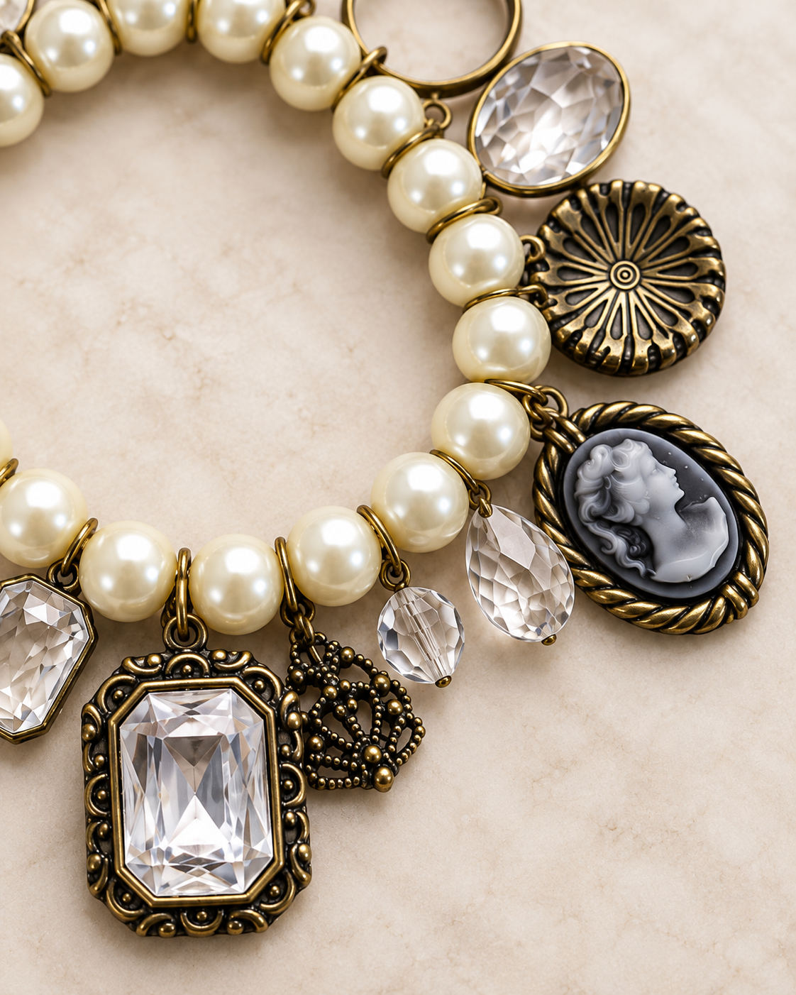 Found Heirloom Vintage Charm Bracelet