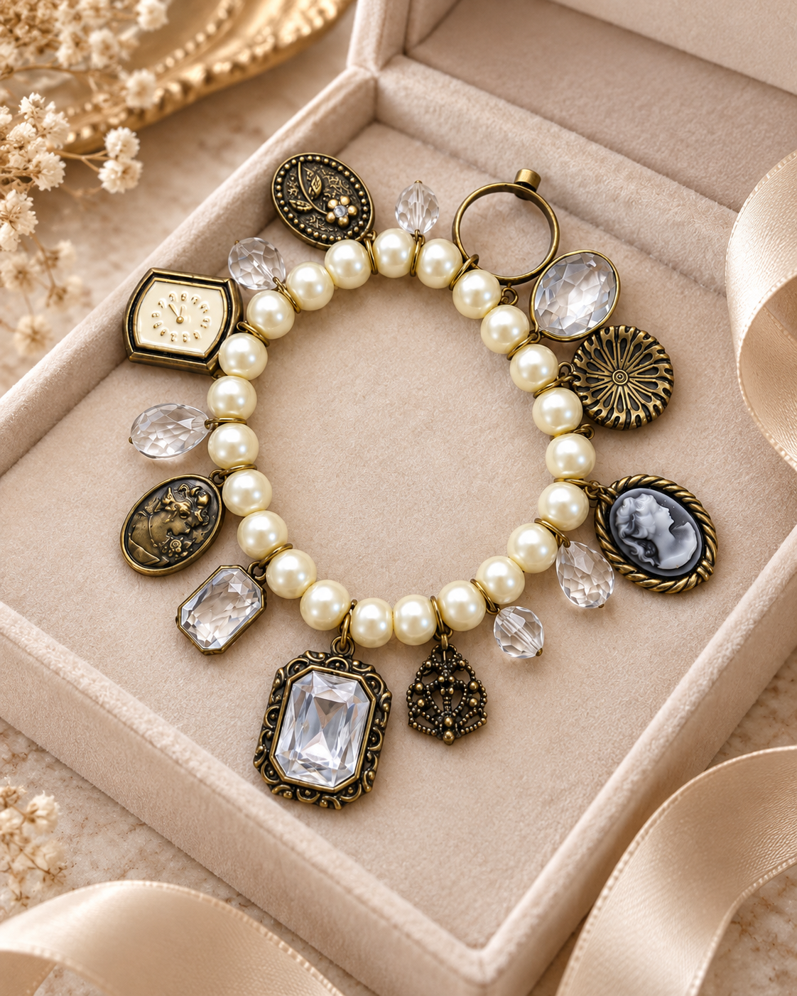 Found Heirloom Vintage Charm Bracelet
