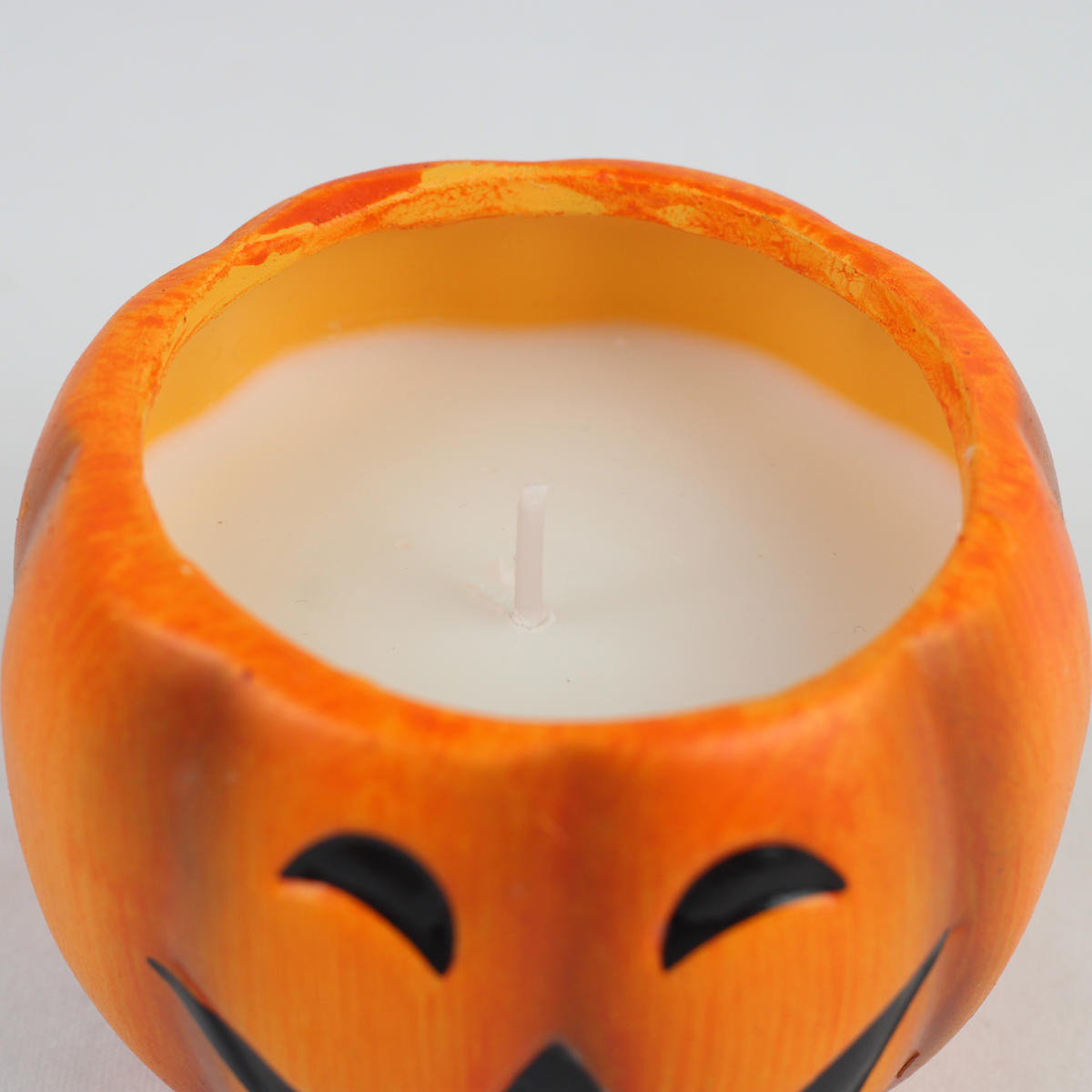 Halloween Pumpkin Ceramic Candle Holder Set – 2 Piece