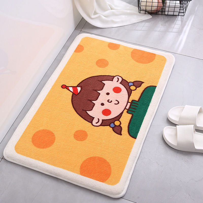 Floral Non-Slip Bath Mat – Cute Bathroom Rug