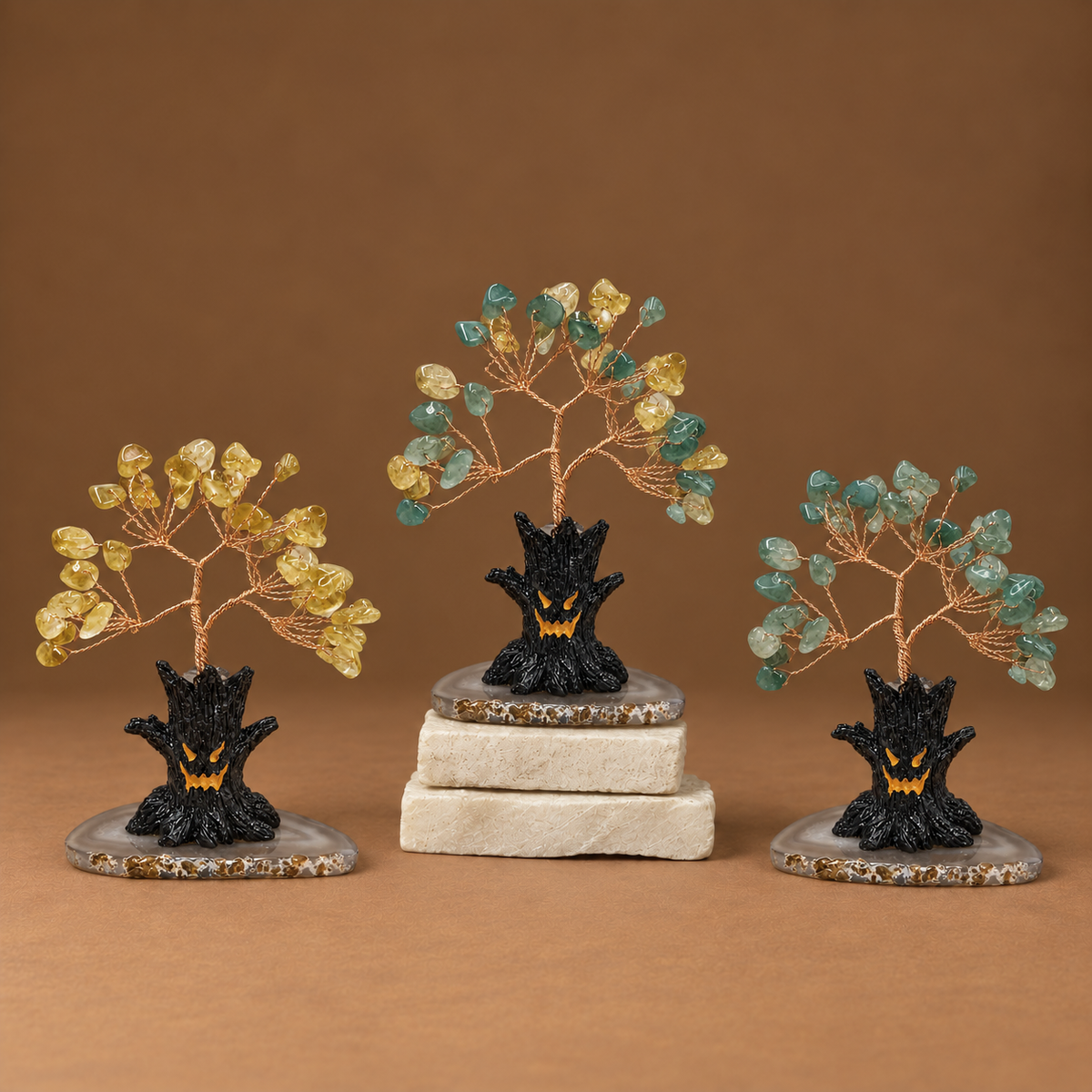 Black Crystal Halloween Tree