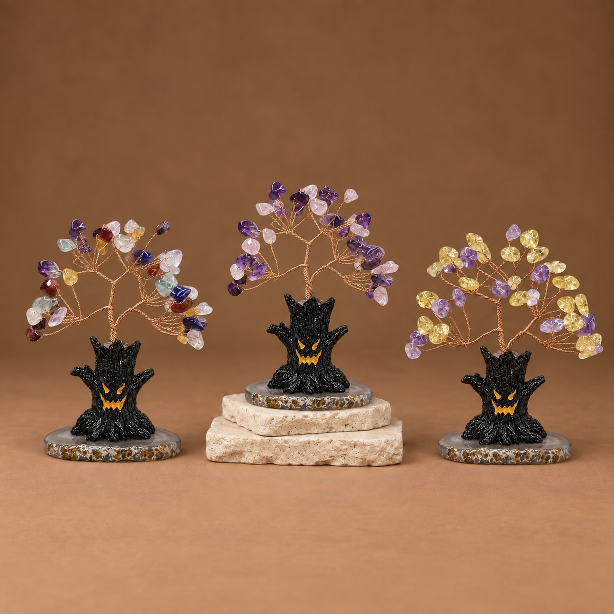Black Crystal Halloween Tree