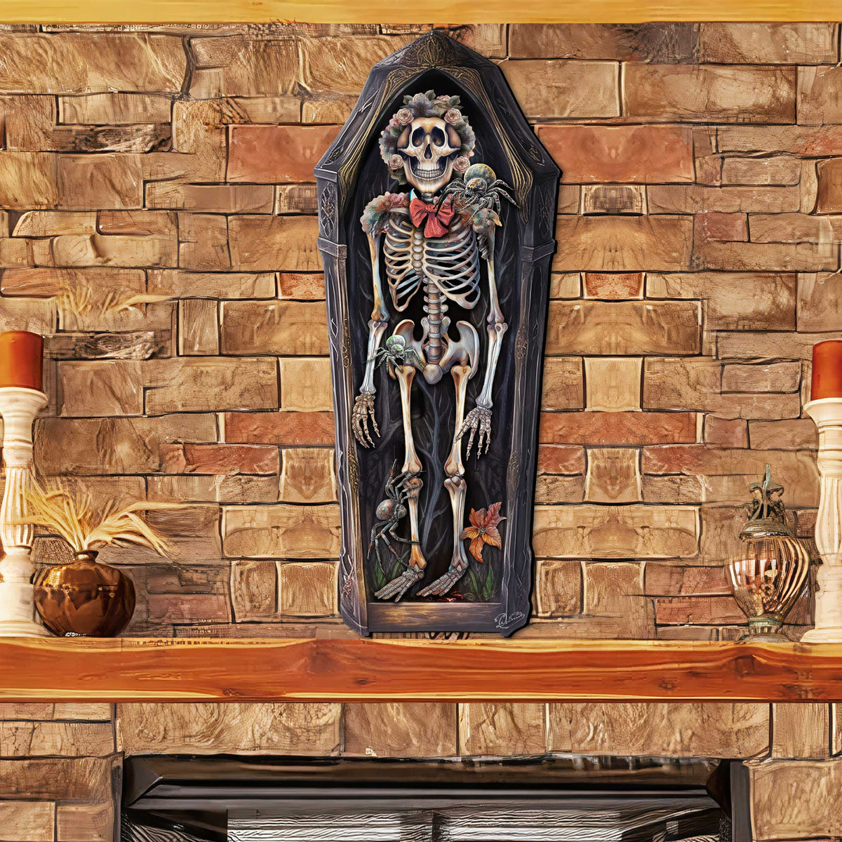 Halloween Skeleton Coffin Door Hanger – G. Debrekht
