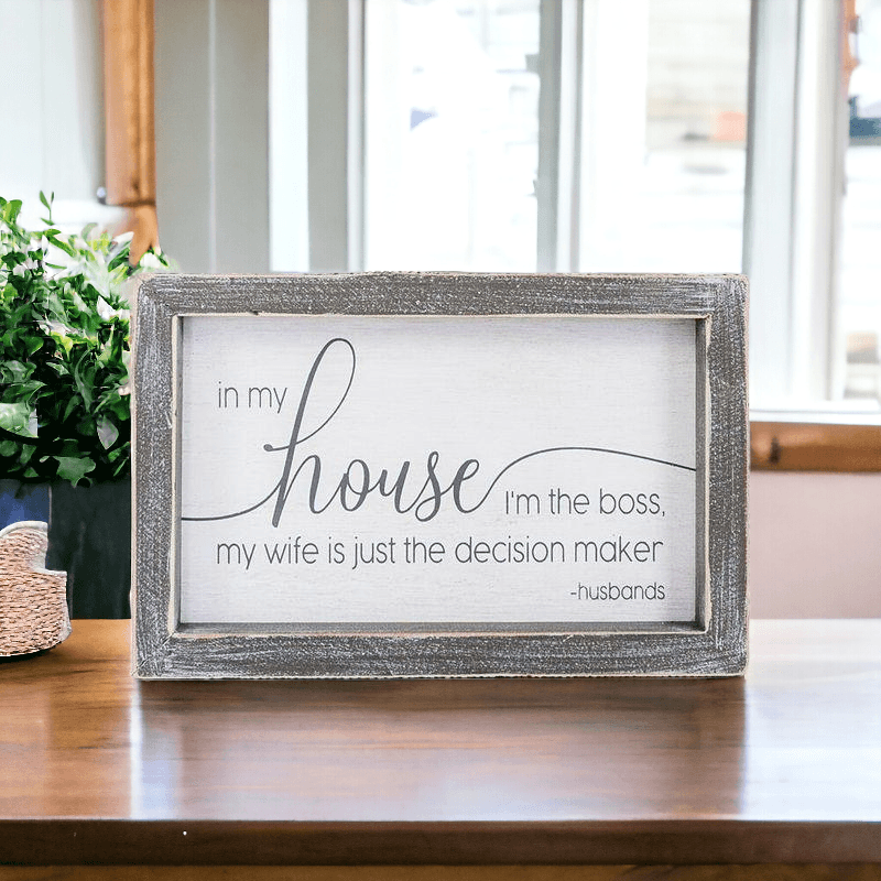 Gia Roma — Marriage Rules Humor Wood Sign