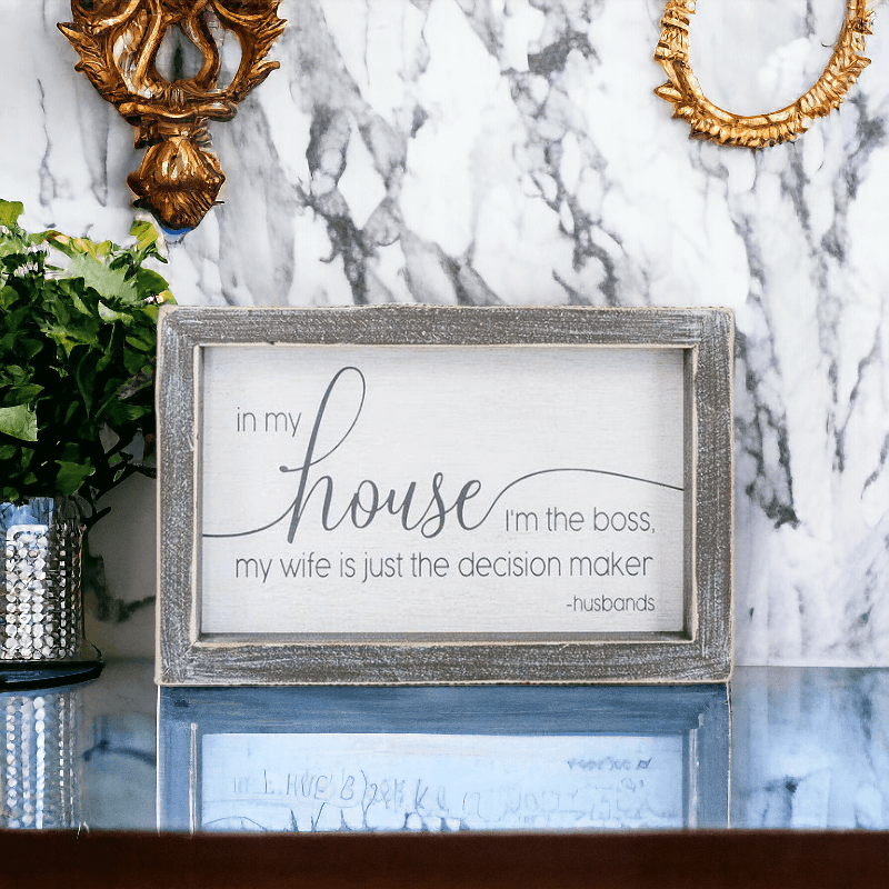 Gia Roma — Marriage Rules Humor Wood Sign