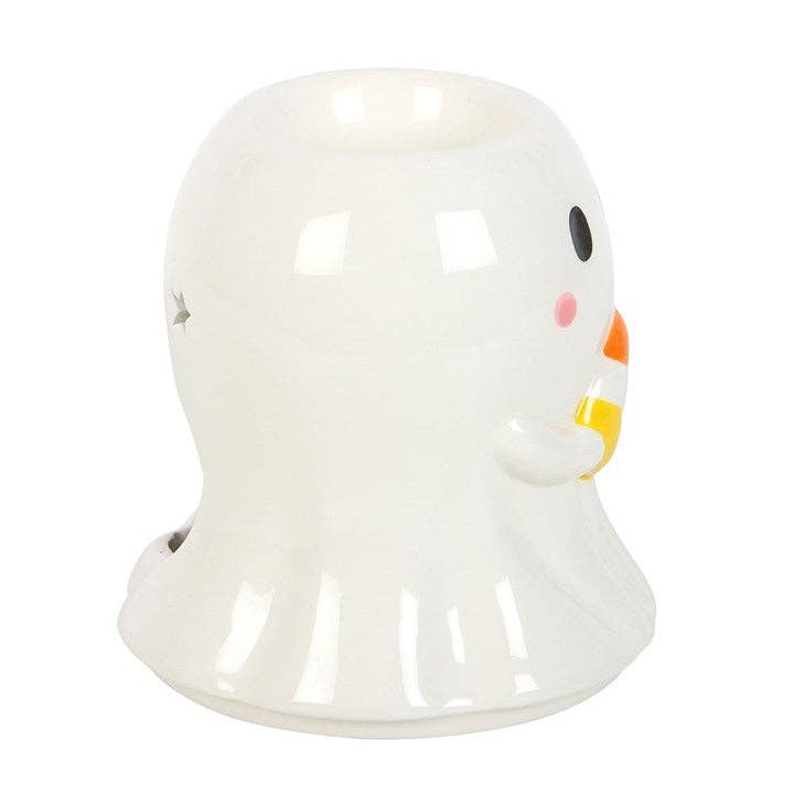 Candy Corn Ghost Ceramic Oil Burner & Wax Warmer