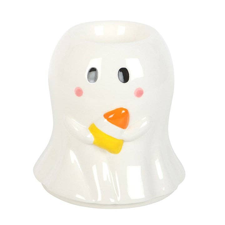 Candy Corn Ghost Ceramic Oil Burner & Wax Warmer