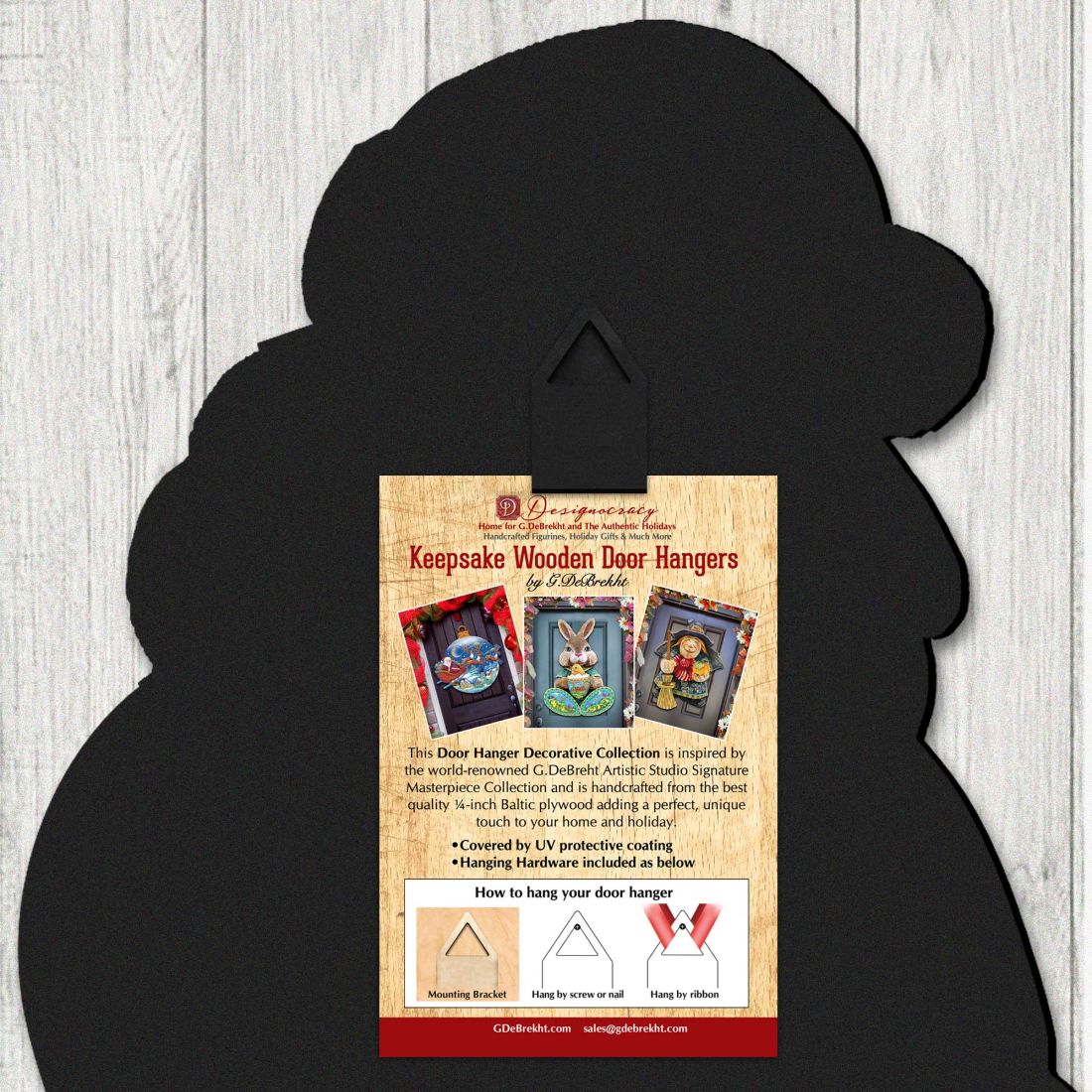 Joy Gingerbread House Door Hanger