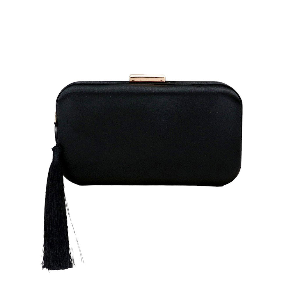 Tassel Pointed Clutch Crossbody Bag