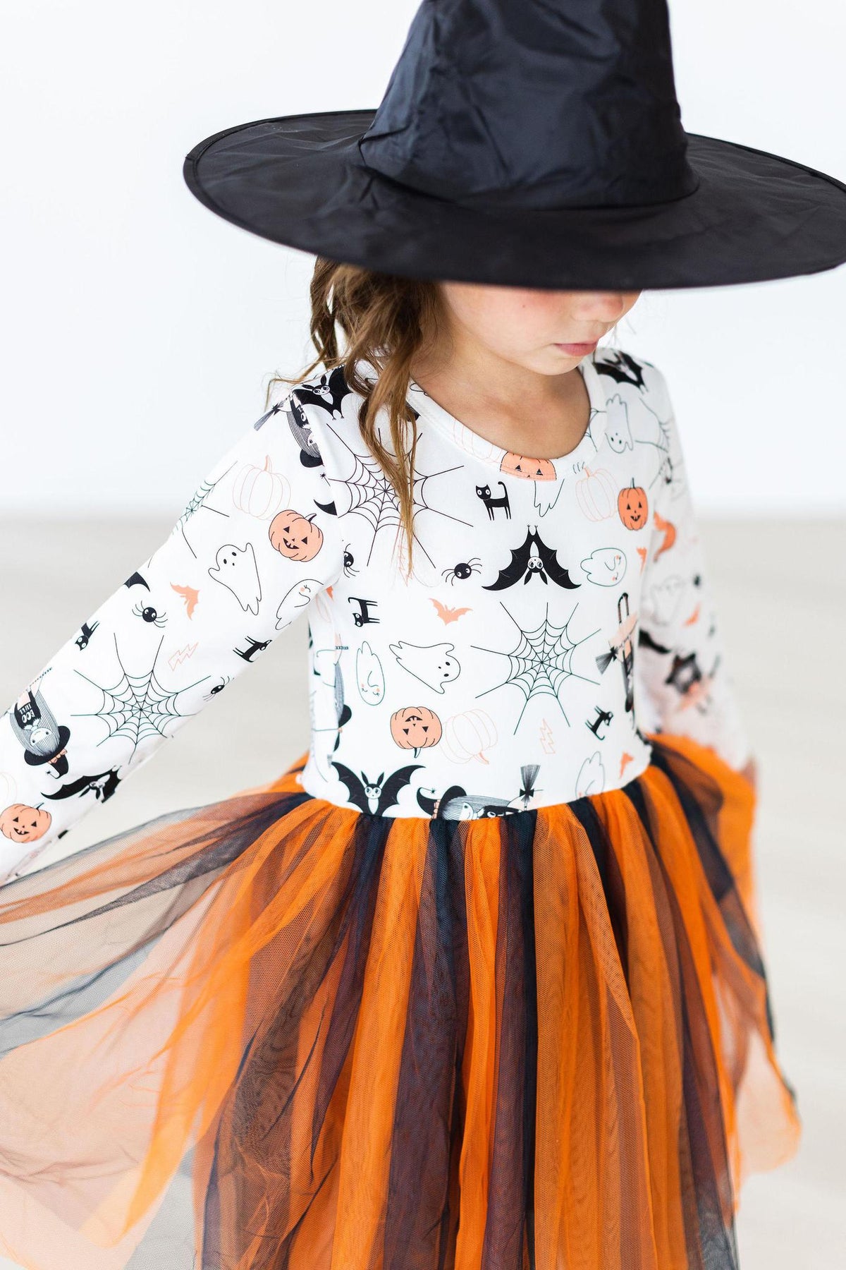 Mila & Rose® — Boo-tiful Halloween Long Sleeve Tutu Dress