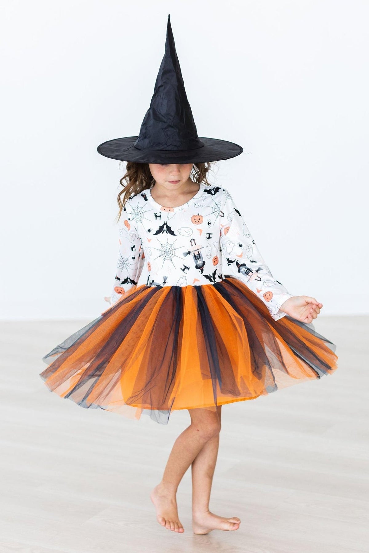 Mila & Rose® — Boo-tiful Halloween Long Sleeve Tutu Dress