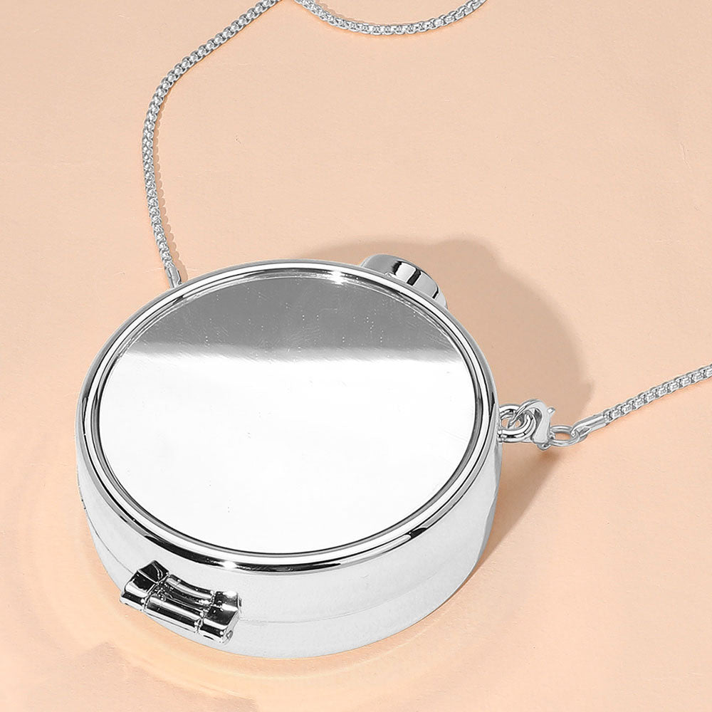 Madeline Love — Metallic Round Compact Mirror Clutch