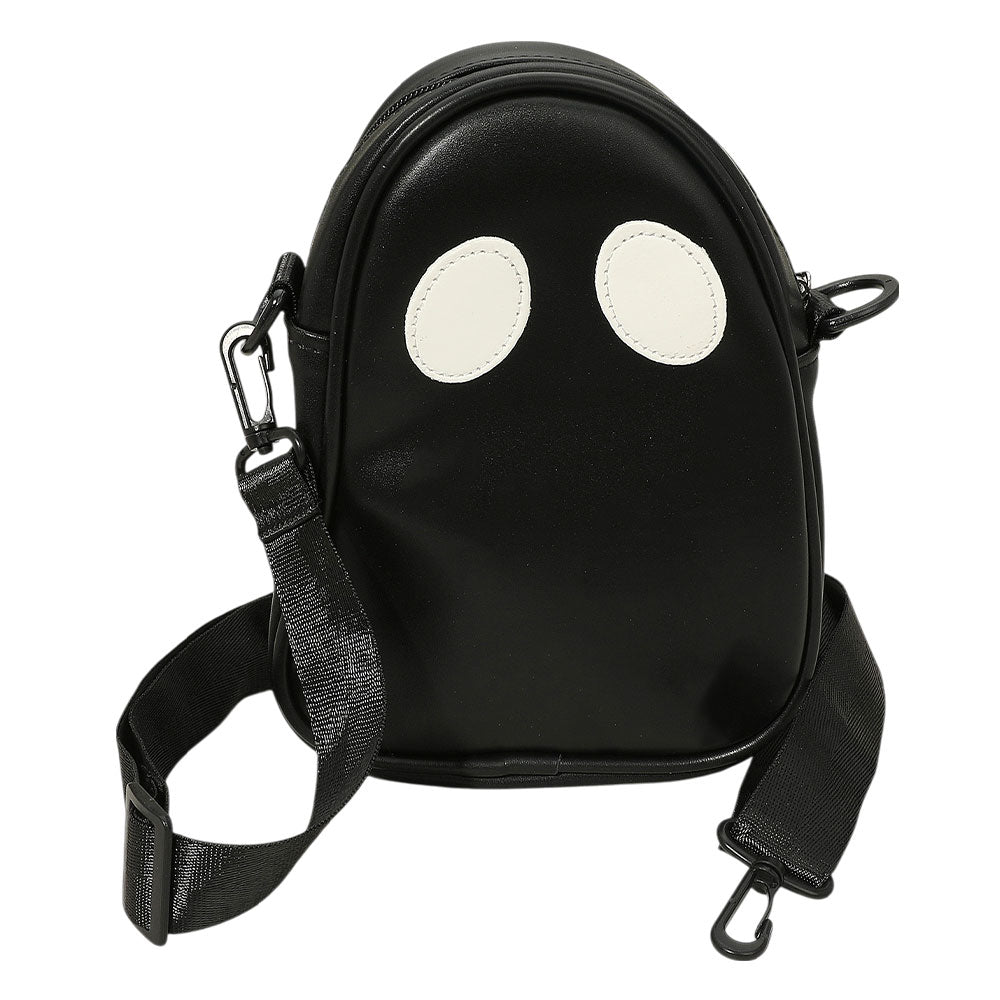 Ghost Face Faux Leather Crossbody Bag