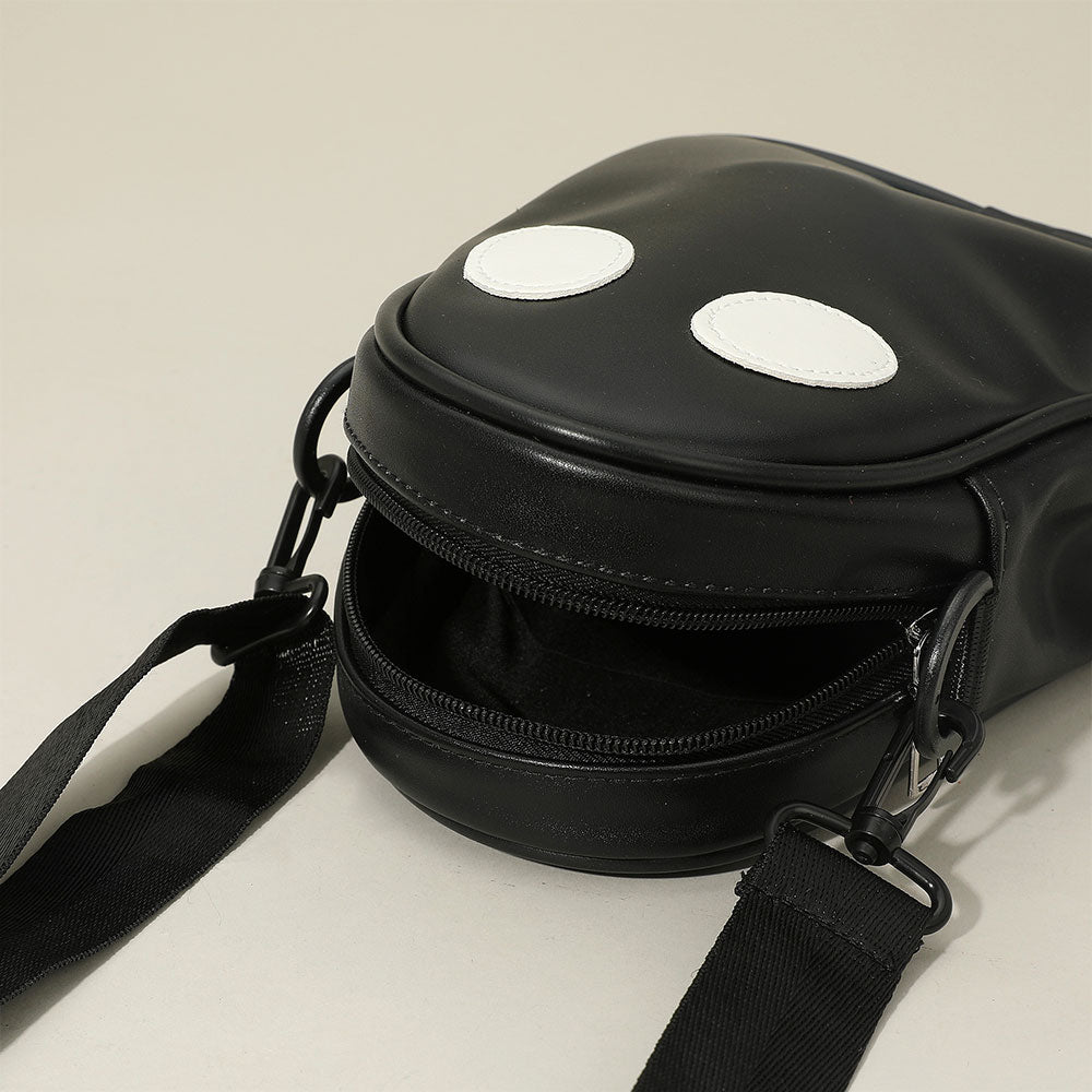 Ghost Face Faux Leather Crossbody Bag