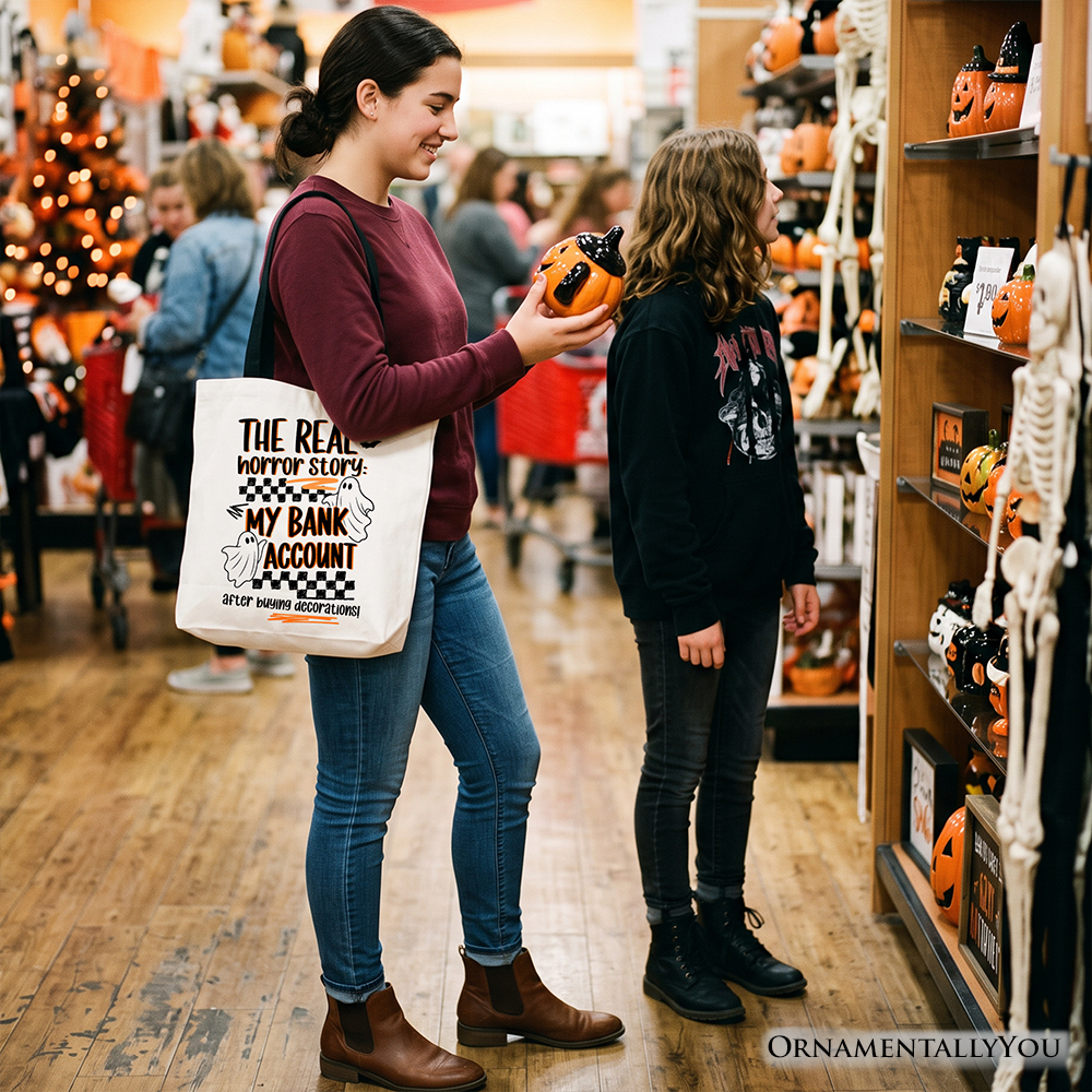 The Real Horror Story My Bank Account Halloween Tote Bag