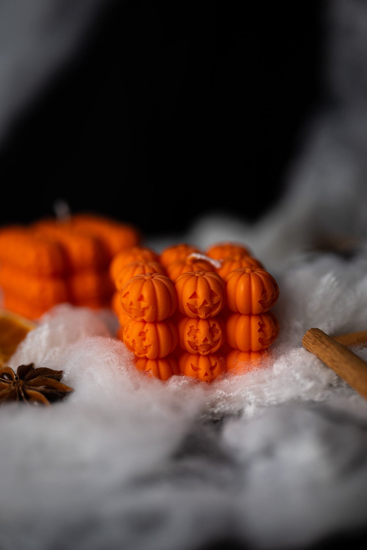 Halloween Face Bubble Pumpkin Soy Candle