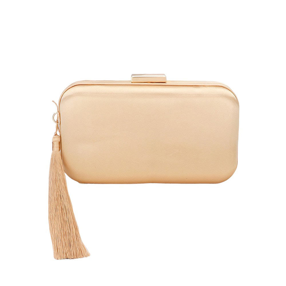 Tassel Pointed Clutch Crossbody Bag