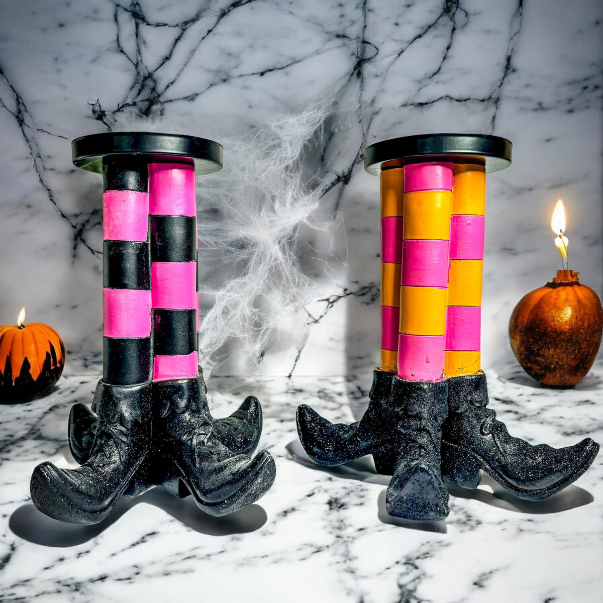Wicked Witch Leg Candle Holder