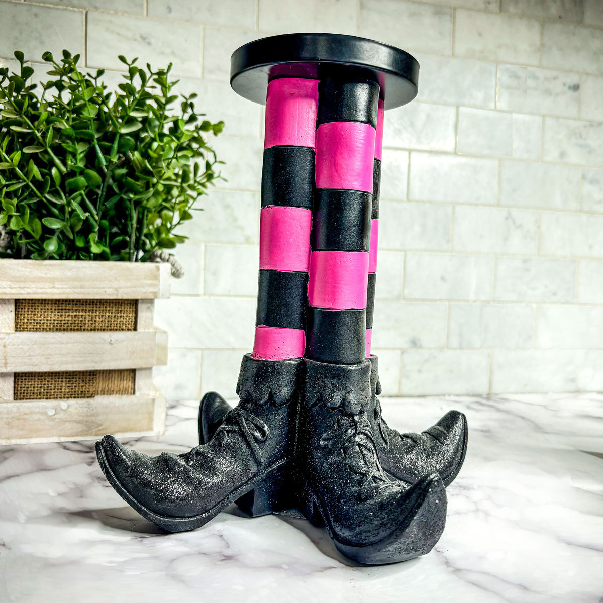 Wicked Witch Leg Candle Holder