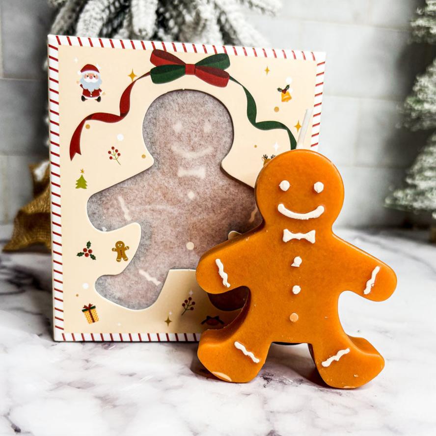 Gingerbread Man Candle