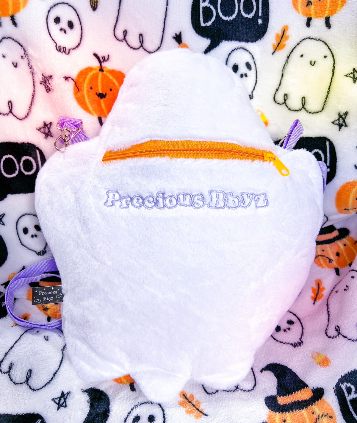Precious Bbyz Ghost Plush Crossbody Purse