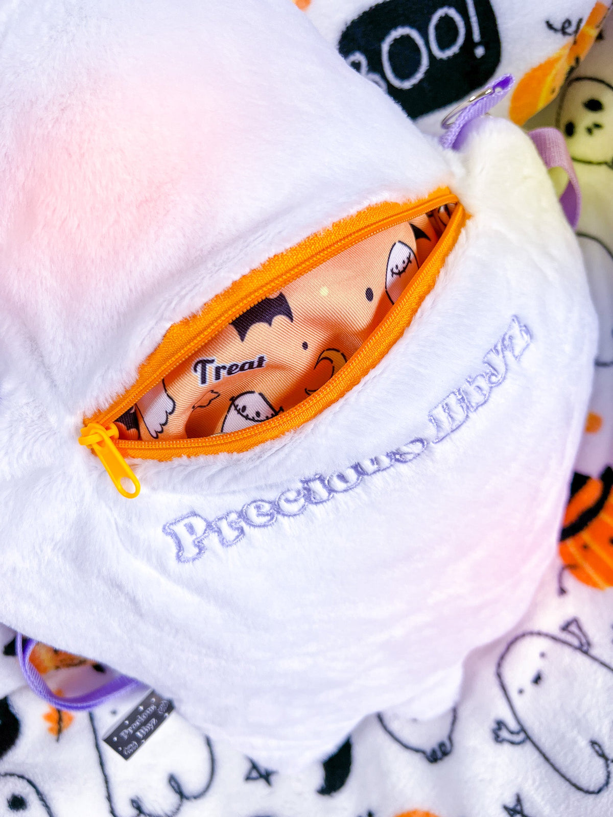 Precious Bbyz Ghost Plush Crossbody Purse