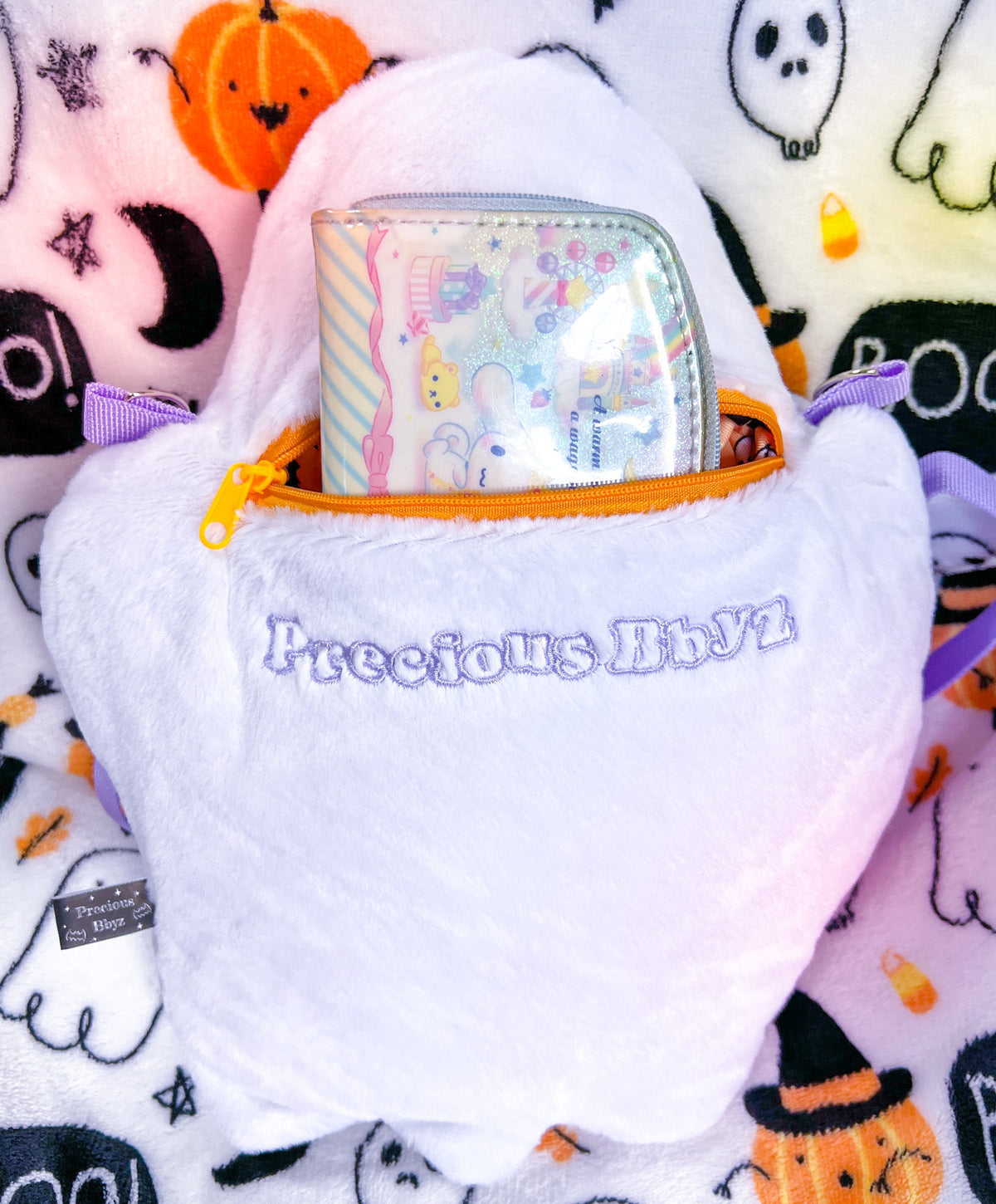 Precious Bbyz Ghost Plush Crossbody Purse