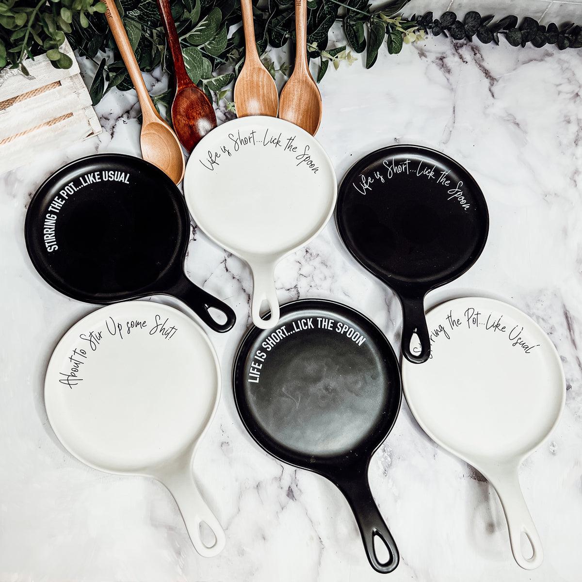 Gia Roma — Give It a Rest LG Spoon Rest & Wooden Spoon Set