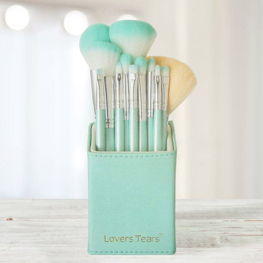 Madeline Love 12-Piece Makeup Brush Set with Holder