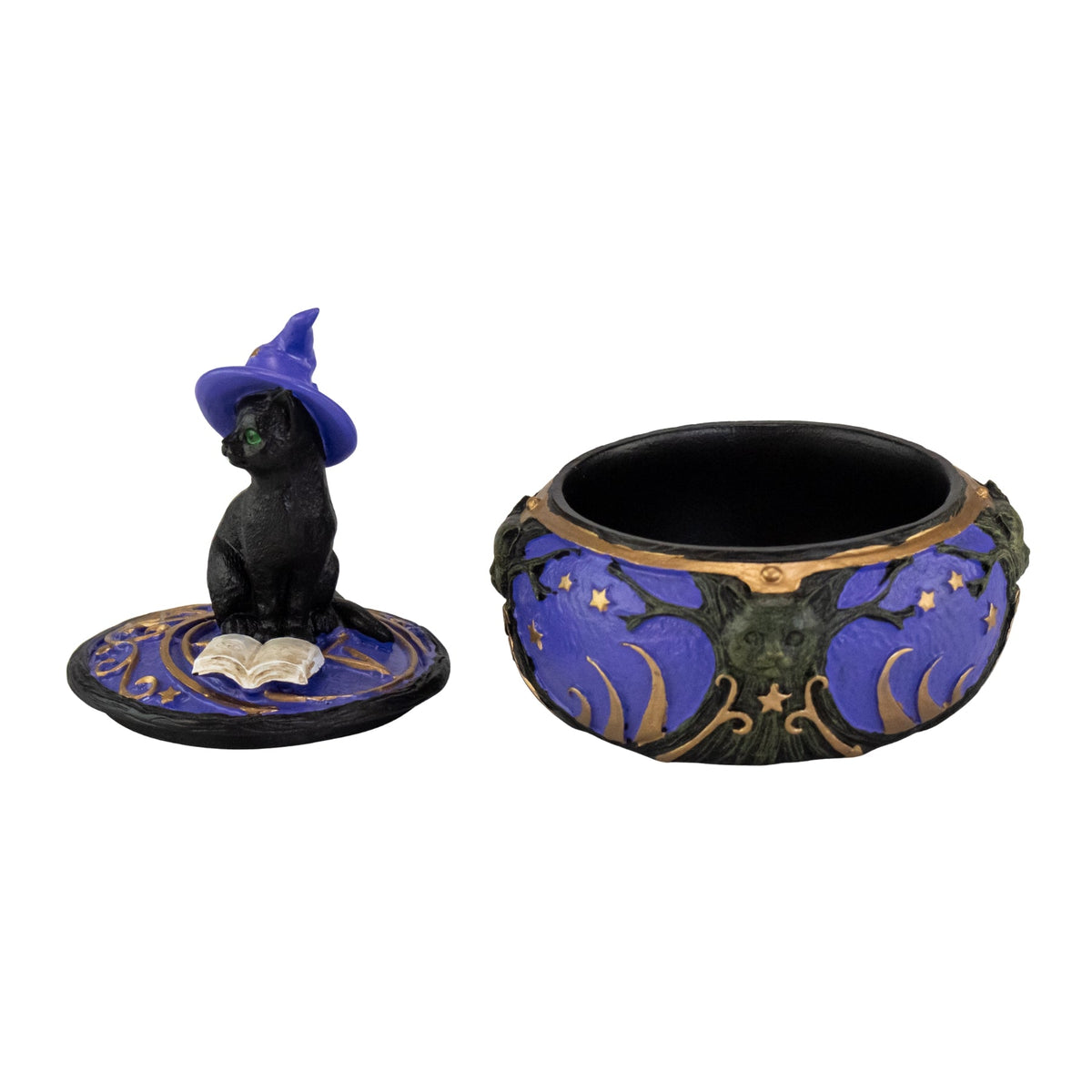 Magical Black Cat Trinket Box
