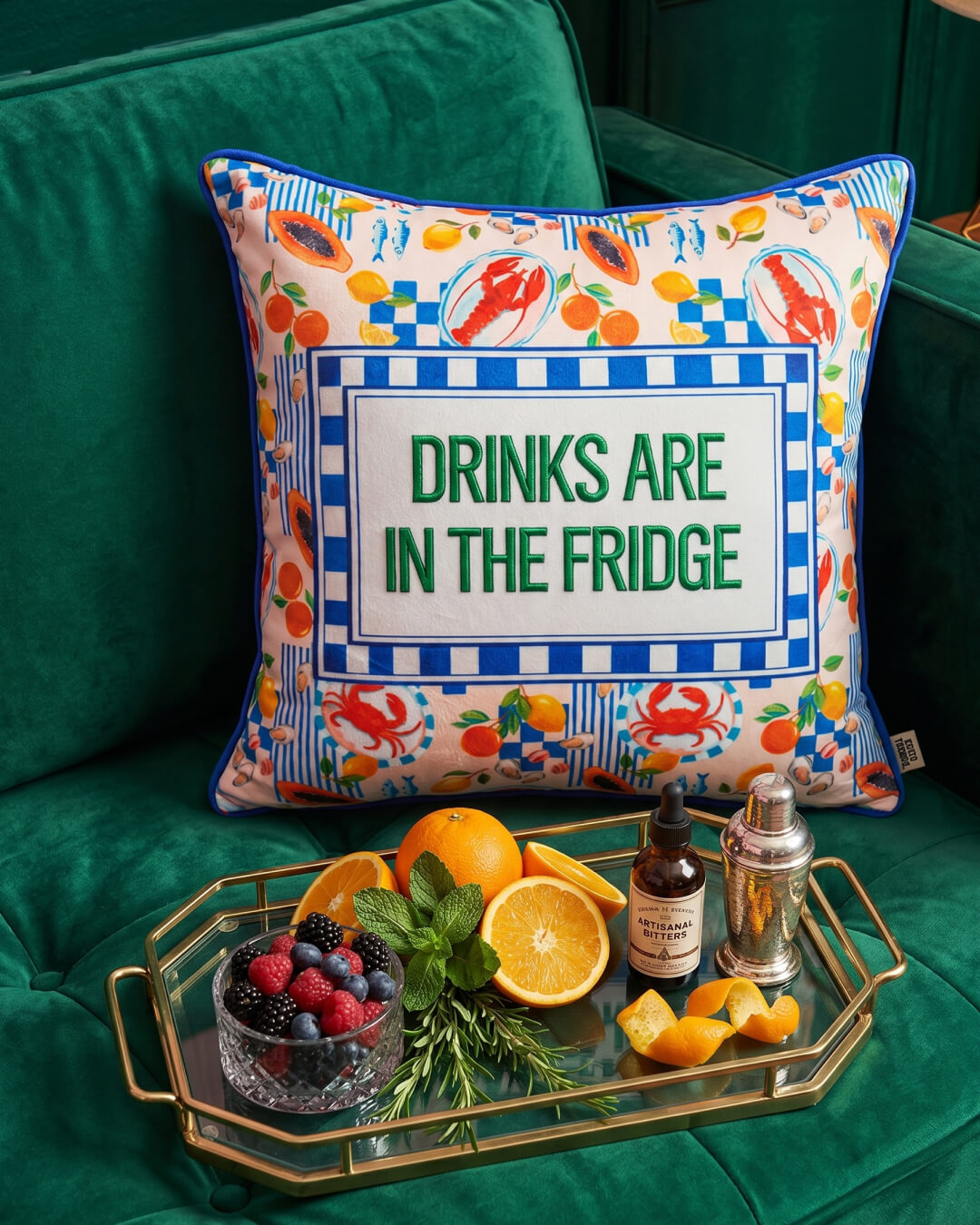 Mood Theory — Drinks Are in the Fridge Pillow