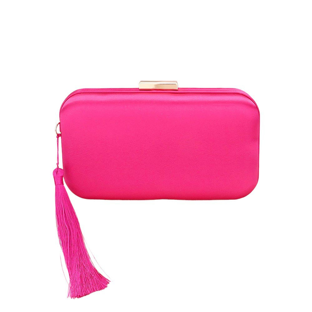 Tassel Pointed Clutch Crossbody Bag