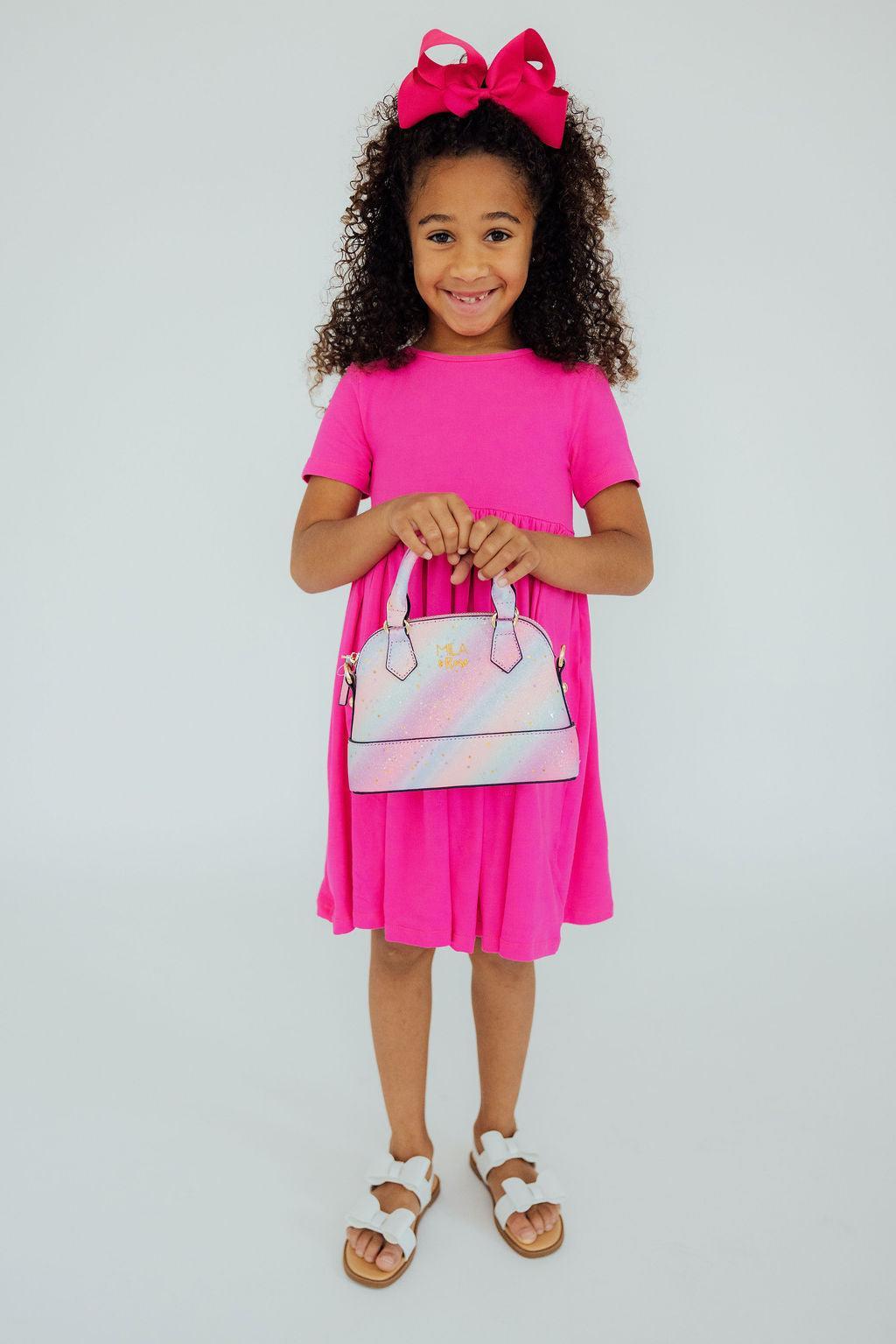 Mila & Rose™ Princess Glitter Girl's Crossbody Purse