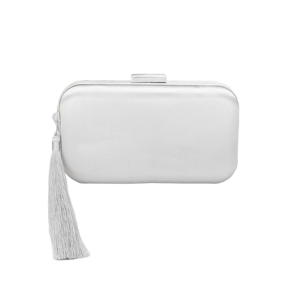 Tassel Pointed Clutch Crossbody Bag