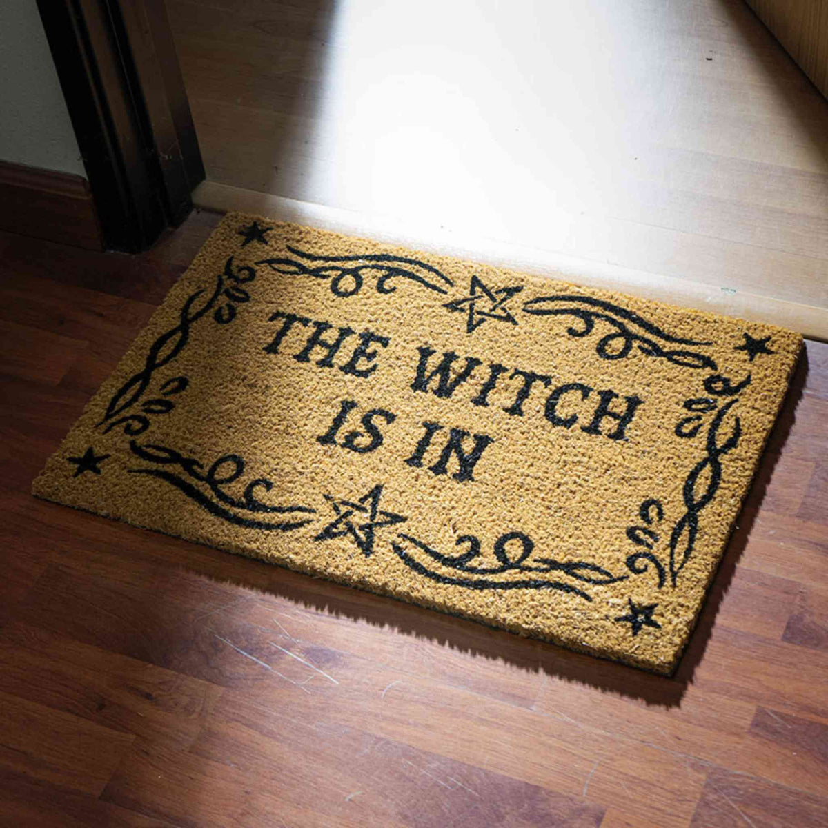 The Witch Is In Halloween Doormat