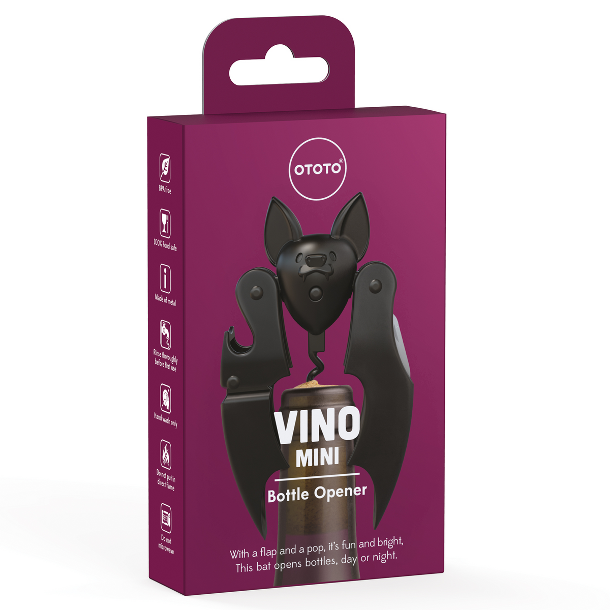 Vino Bat Wing Corkscrew & Bottle Opener