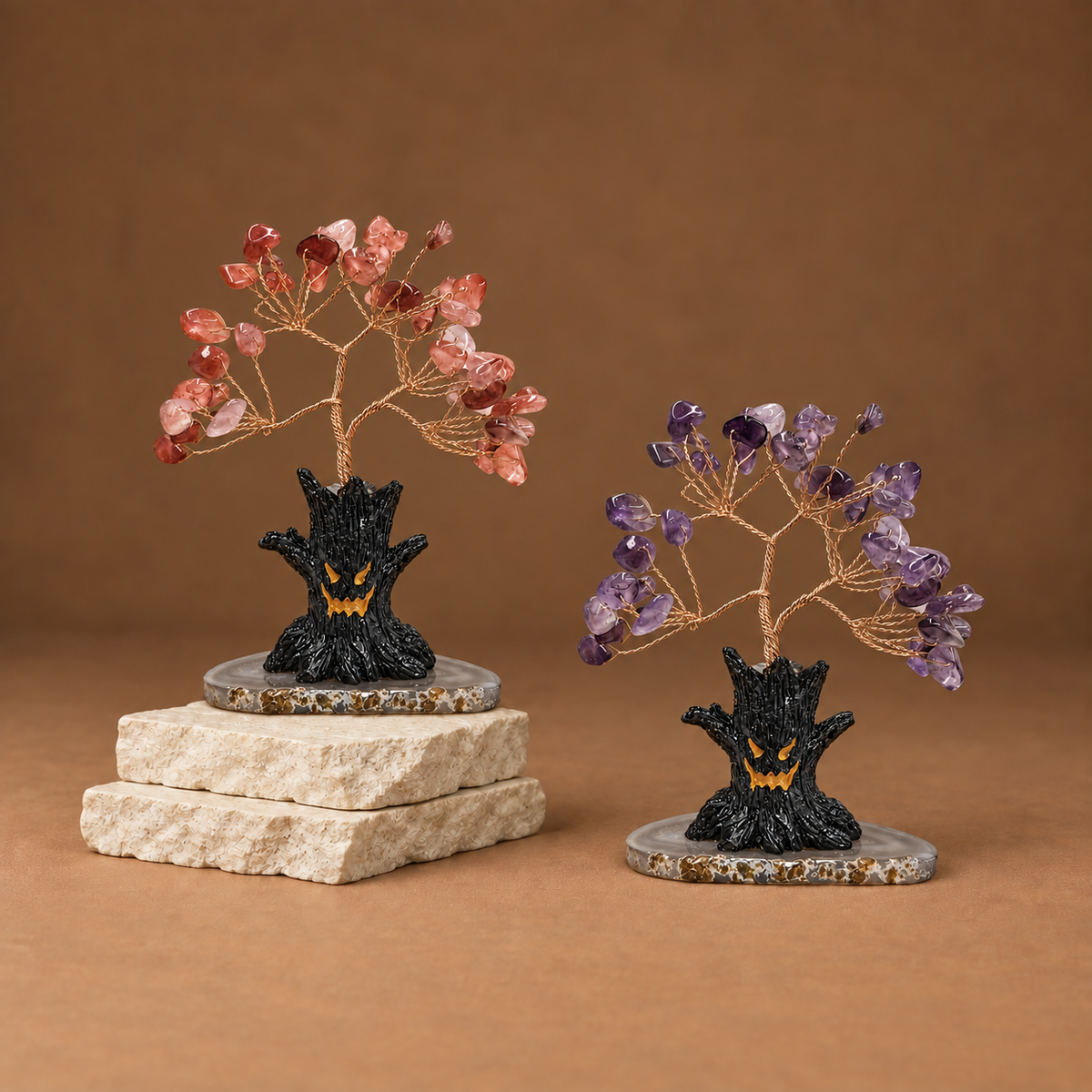 Black Crystal Halloween Tree