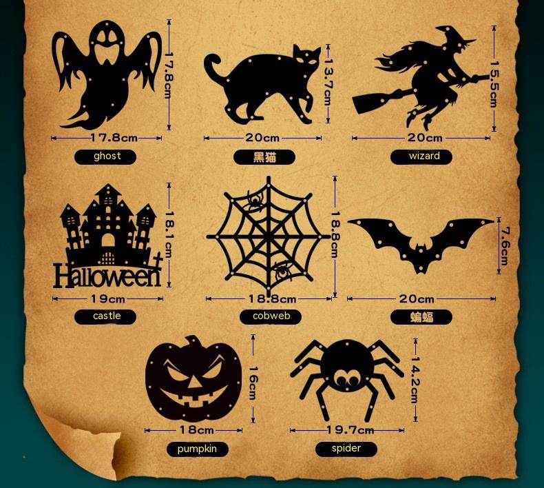 Halloween LED Decorative Lights – Pumpkin, Ghost, Witch & More