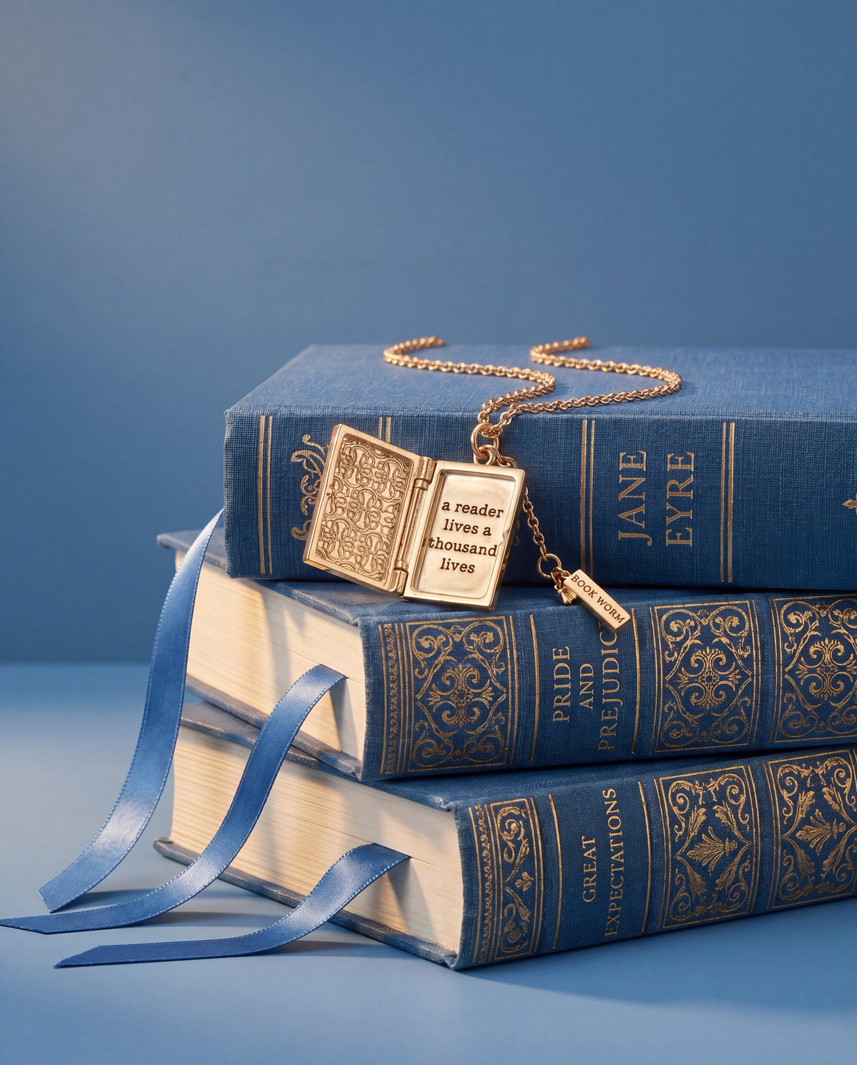 A Reader Lives a Thousand Lives Book Club Locket