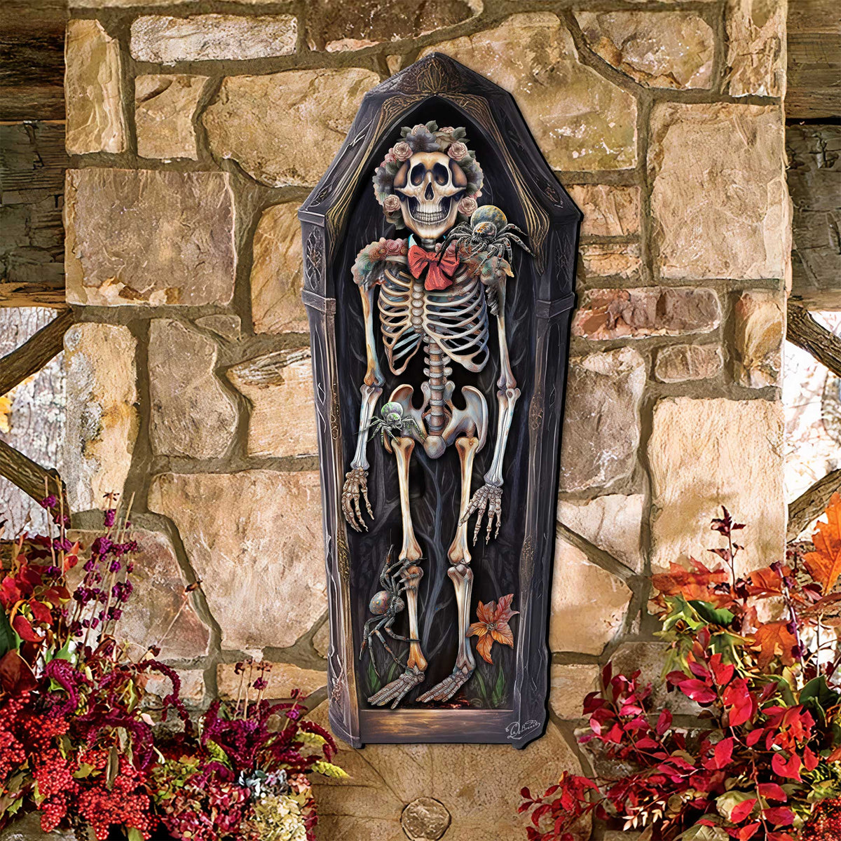 Halloween Skeleton Coffin Door Hanger – G. Debrekht