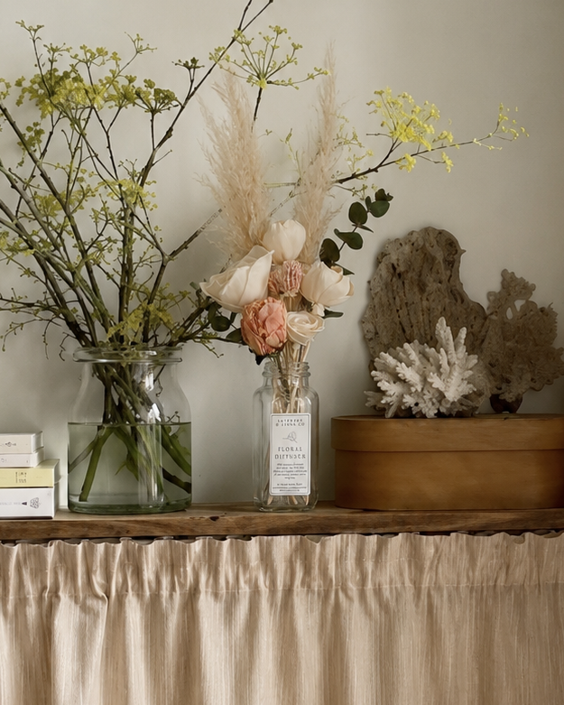 Botanical Floral Diffuser Bouquet | Blush Peonies