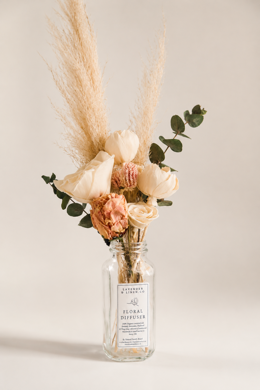 Botanical Floral Diffuser Bouquet | Blush Peonies