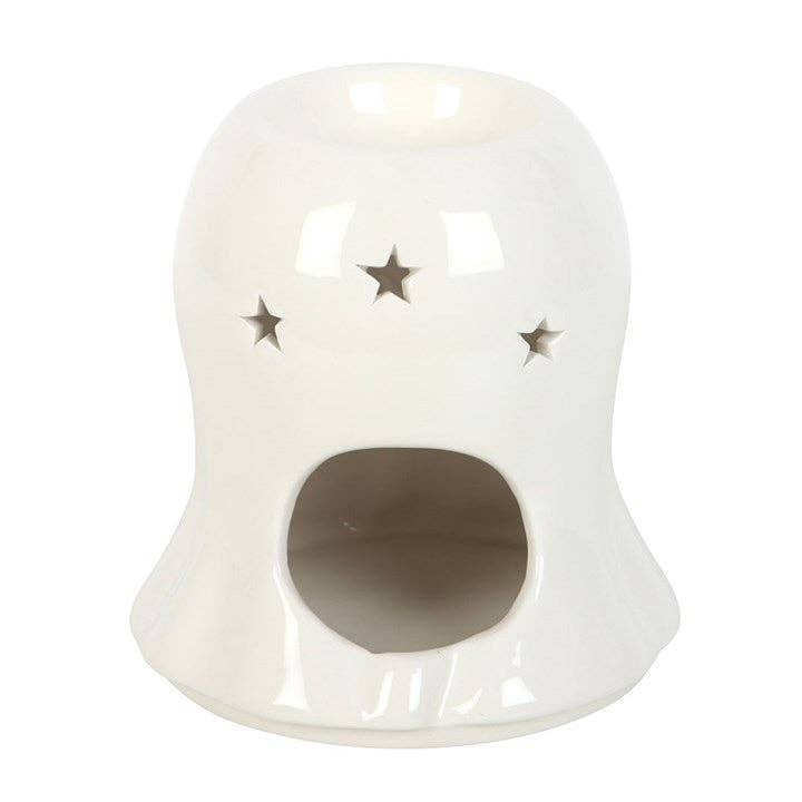 Candy Corn Ghost Ceramic Oil Burner & Wax Warmer