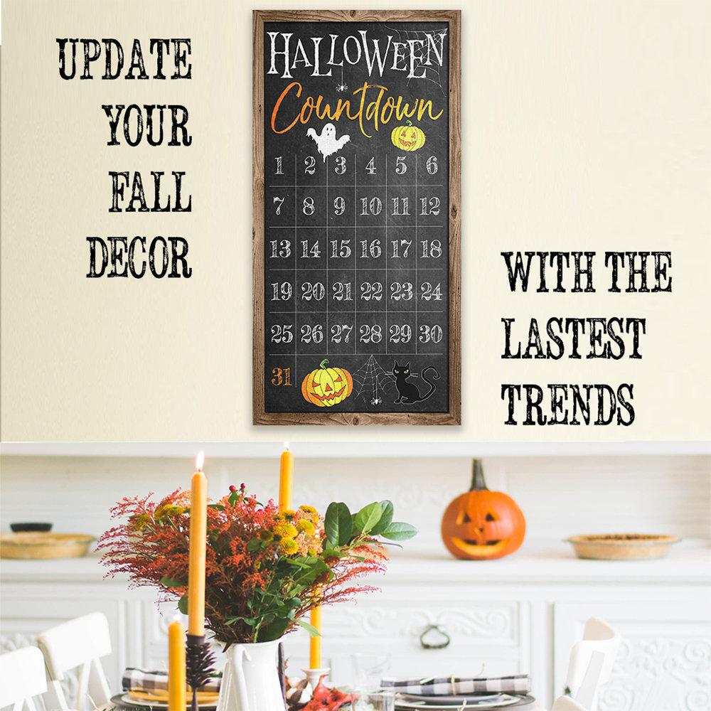 Halloween Countdown Canvas Wall Art