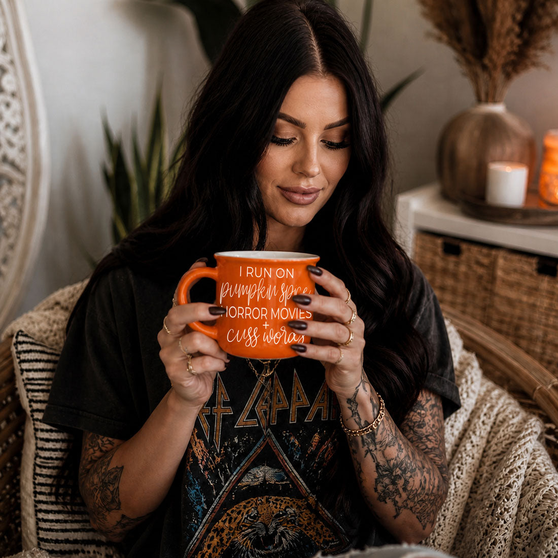 Pumpkin Spice & Horror Movies Halloween Mug