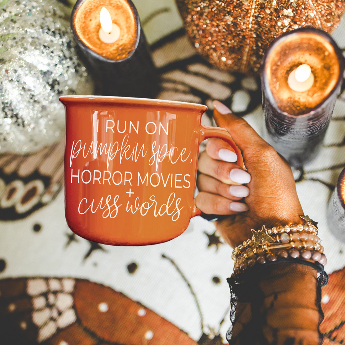 Pumpkin Spice & Horror Movies Halloween Mug